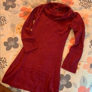 Prana berry/magenta sweater dress, Organic cotton
